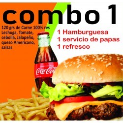 Combo Hamburguesa Clásica